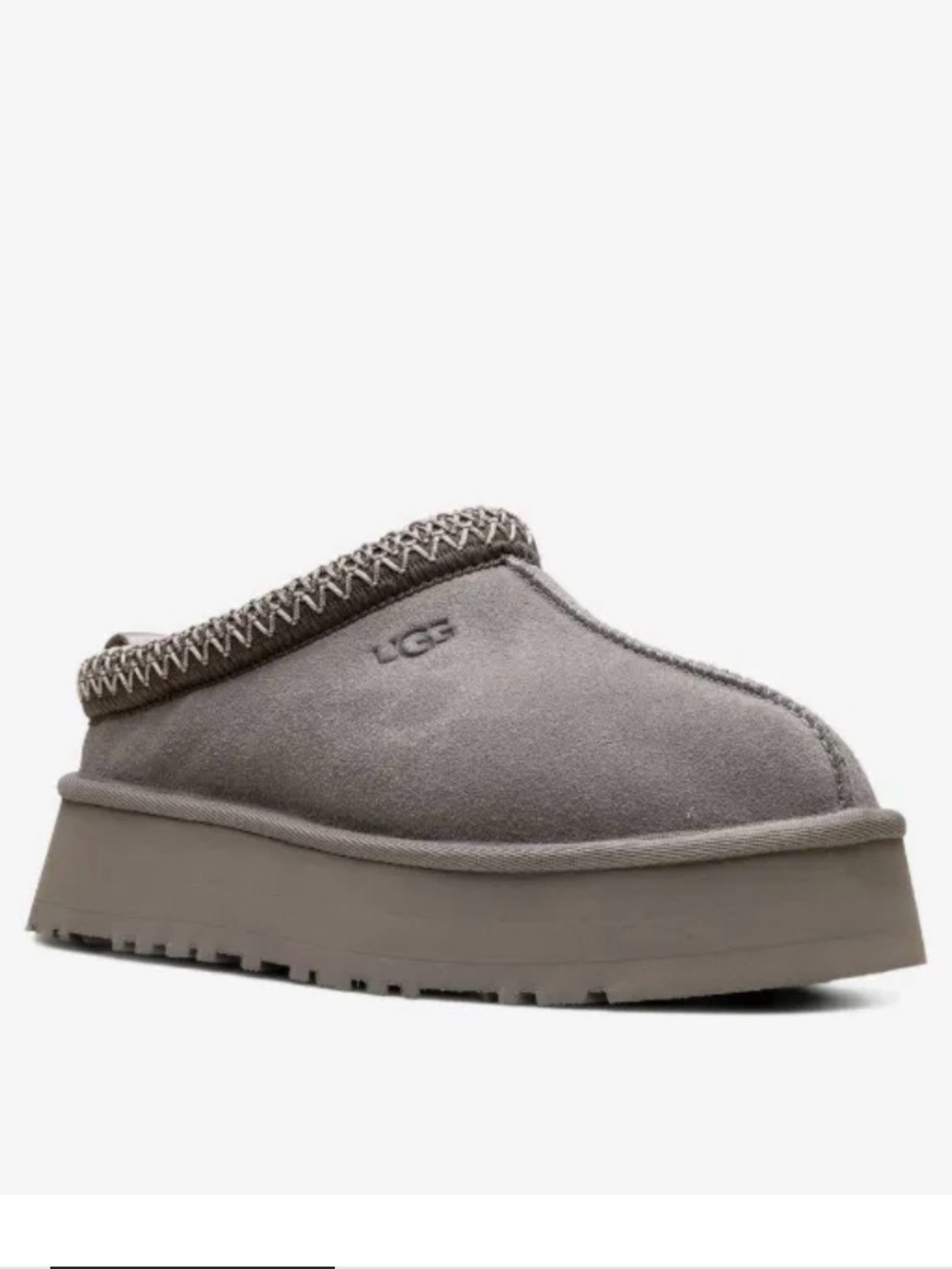 UGG Tazz II Cobble Grey Suede
Platform Clogs Size 7